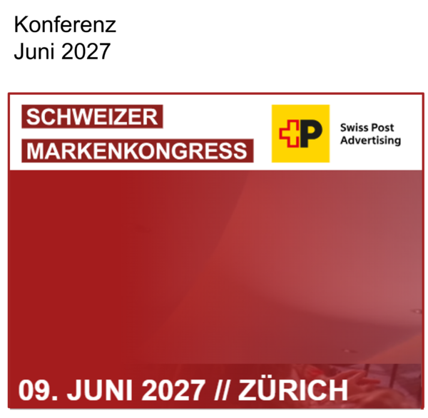Schweizer Markenkongress 2027